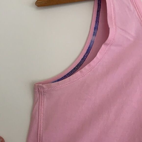 Ivivva (by lululemon) Cotton Tank Top Back Slit Light Pink Sz14 - Picture 4 of 12
